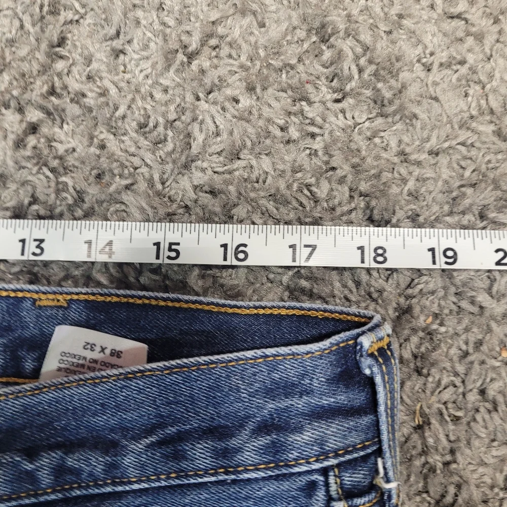 Vintage Levis 501 Denim Jeans Button Fly 38x32 Made In Mexico - Picture 9 of 13